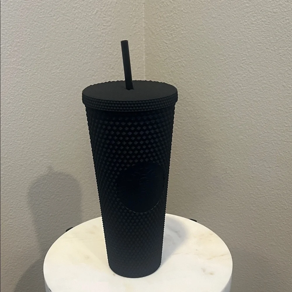 Starbucks Matte Black Textured Tumbler